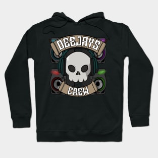 Deejays crew Jolly Roger pirate flag Hoodie